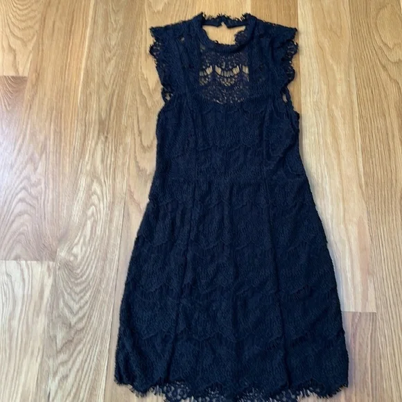 NWT Free People Black Lace Dress Size Small - Picture 7 of 15